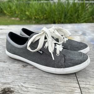 Keds Softerra Comfort Womens Size 8 Shoes Sneakers Gray Lace Up WF67058 - 935